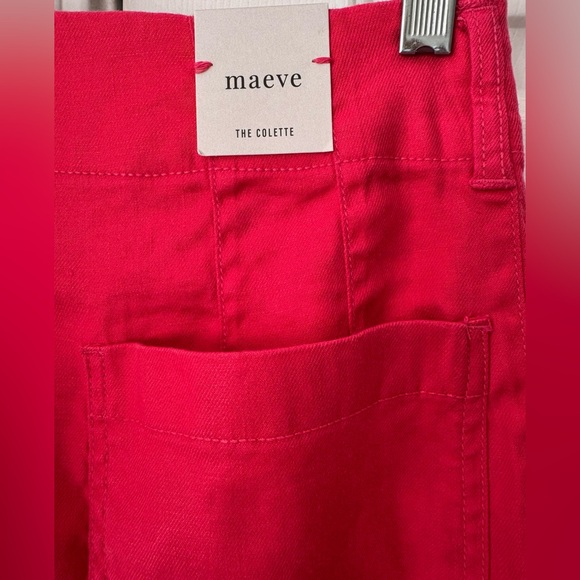 Anthropologie Maeve The Colette Wide-Leg Cropped Linen Pants - Picture 10 of 14